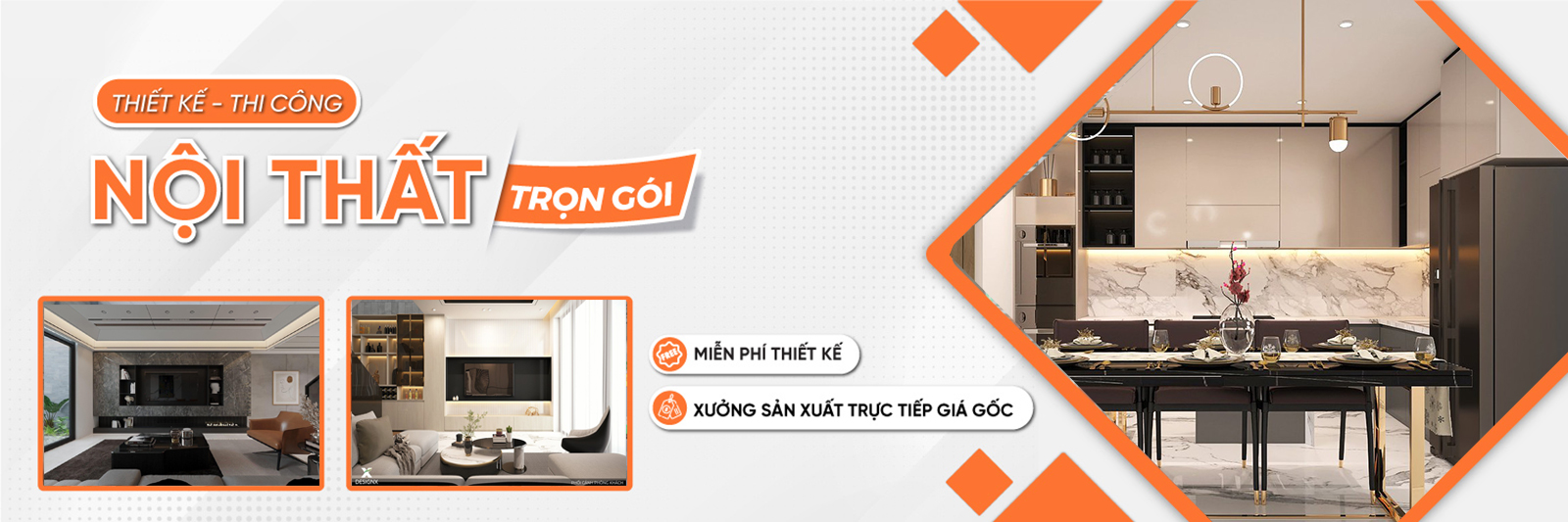 Thiết kế tủ bếp đ&agrave; nẵng